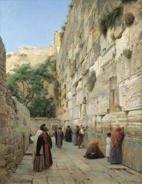 150の主題の芸術作品 Painting - 嘆きの壁 エルサレム グスタフ・バウエルンファインド ユダヤ人
